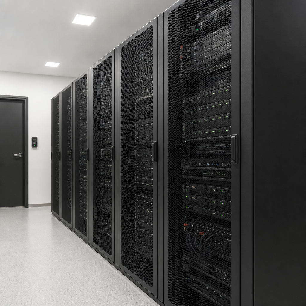 機密データは社外に出さずに──オンプレ構築された機密データ管理用サーバールーム